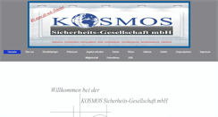 Desktop Screenshot of kosmos-sicherheit.de
